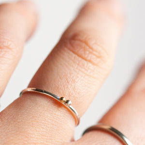 OOAK Gold & silver ring #5 • size 53 (ready to ship)