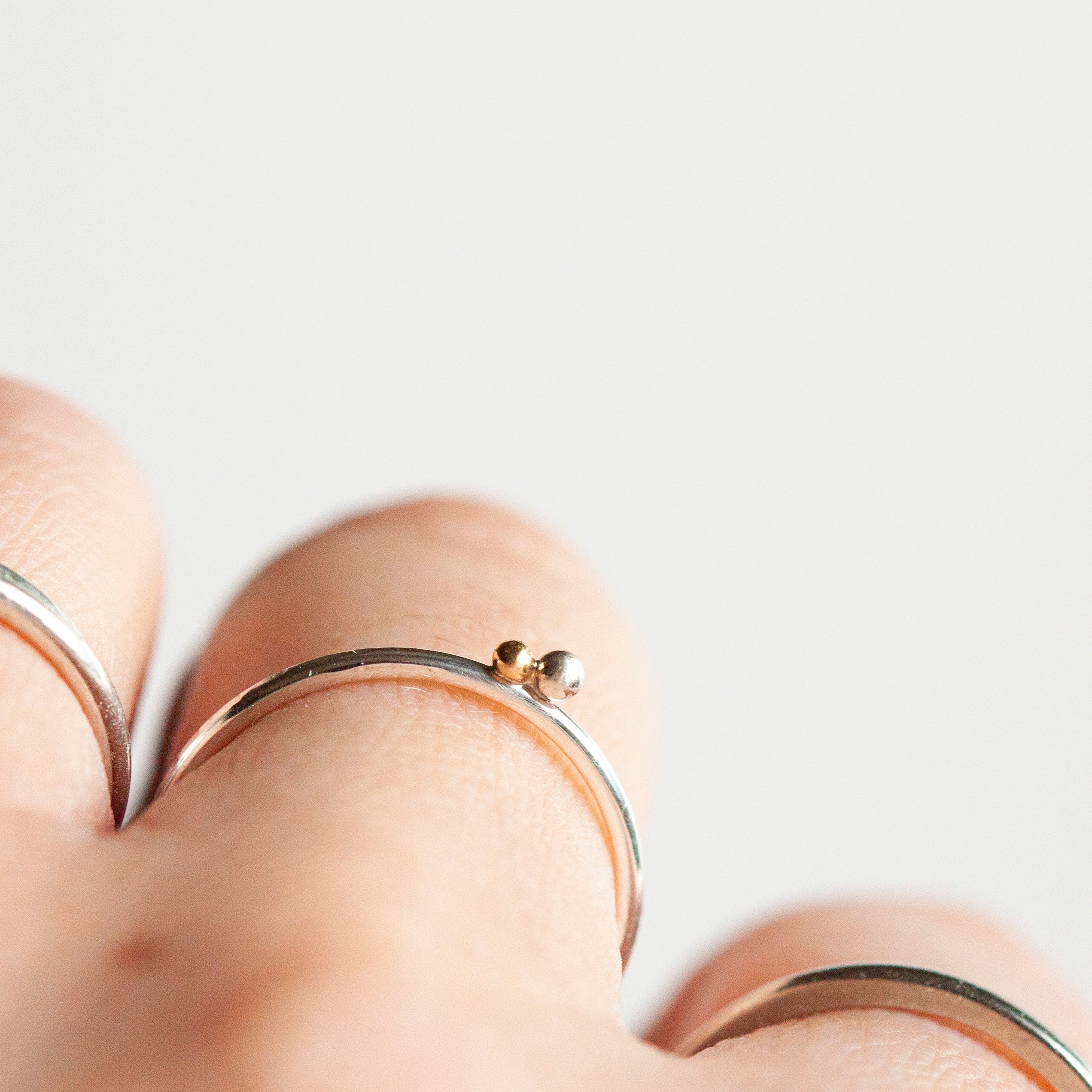 OOAK Gold & silver ring #5 • size 53 (ready to ship)