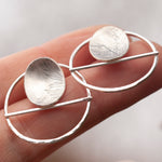 Cargar imagen en el visor de la galería, OOAK Elena earrings #2 ~ silver ~ unique (ready-to-ship)

