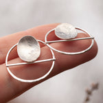 Charger l&#39;image dans la galerie, OOAK Elena earrings #2 ~ silver ~ unique (ready-to-ship)
