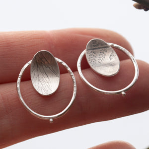 OOAK Elena earrings #3 ~ silver ~ unique (ready-to-ship)
