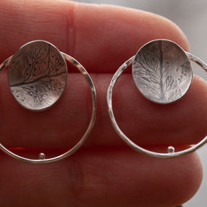 OOAK Elena earrings #4 ~ silver ~ unique (ready-to-ship)