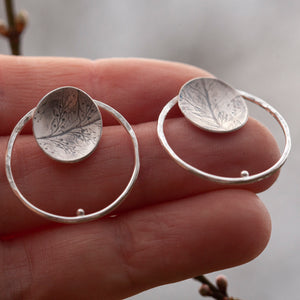 OOAK Elena earrings #4 ~ silver ~ unique (ready-to-ship)