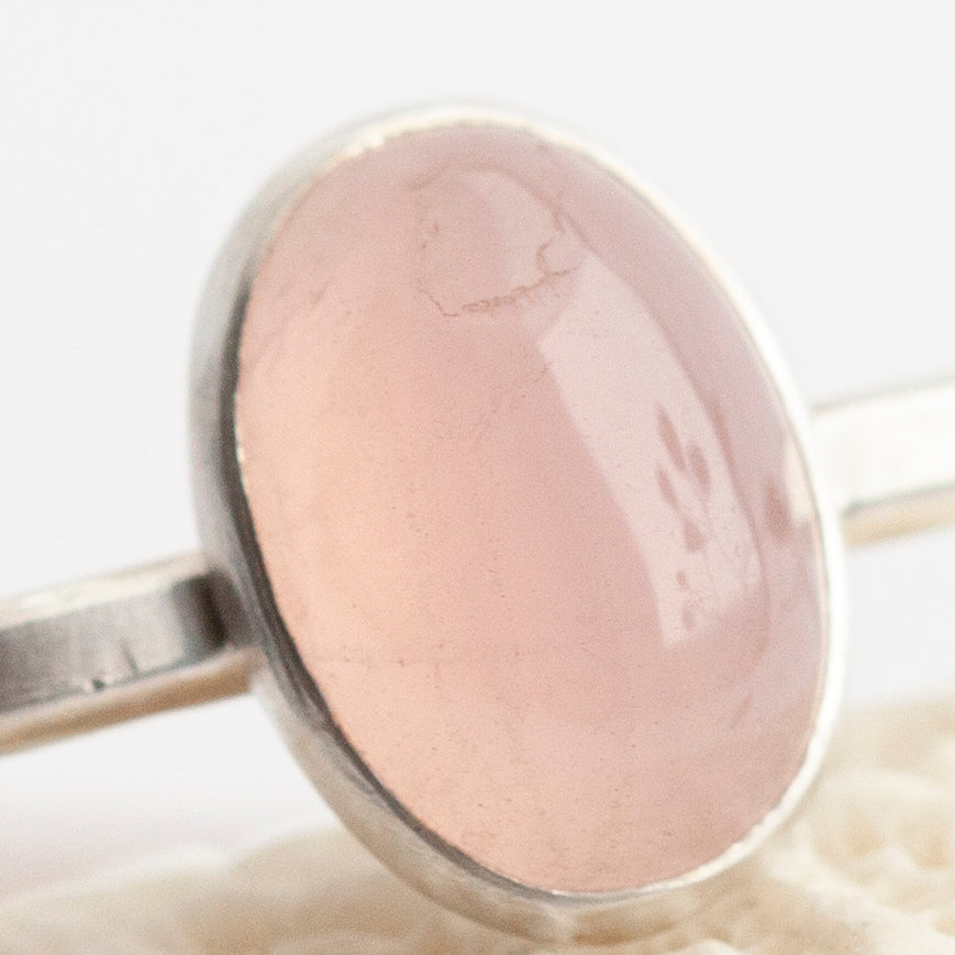 Alba bracelet with rose quartz   (ready to ship)