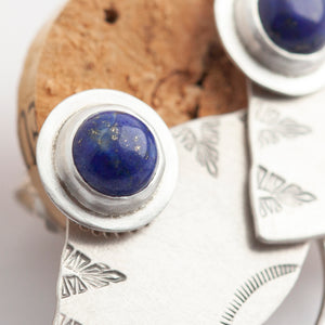 Elira earrings with lapis lazuli (ready to ship)