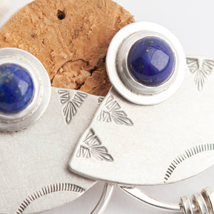 Elira earrings with lapis lazuli (ready to ship)