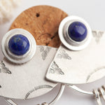 Cargar imagen en el visor de la galería, Elira earrings with lapis lazuli (ready to ship)
