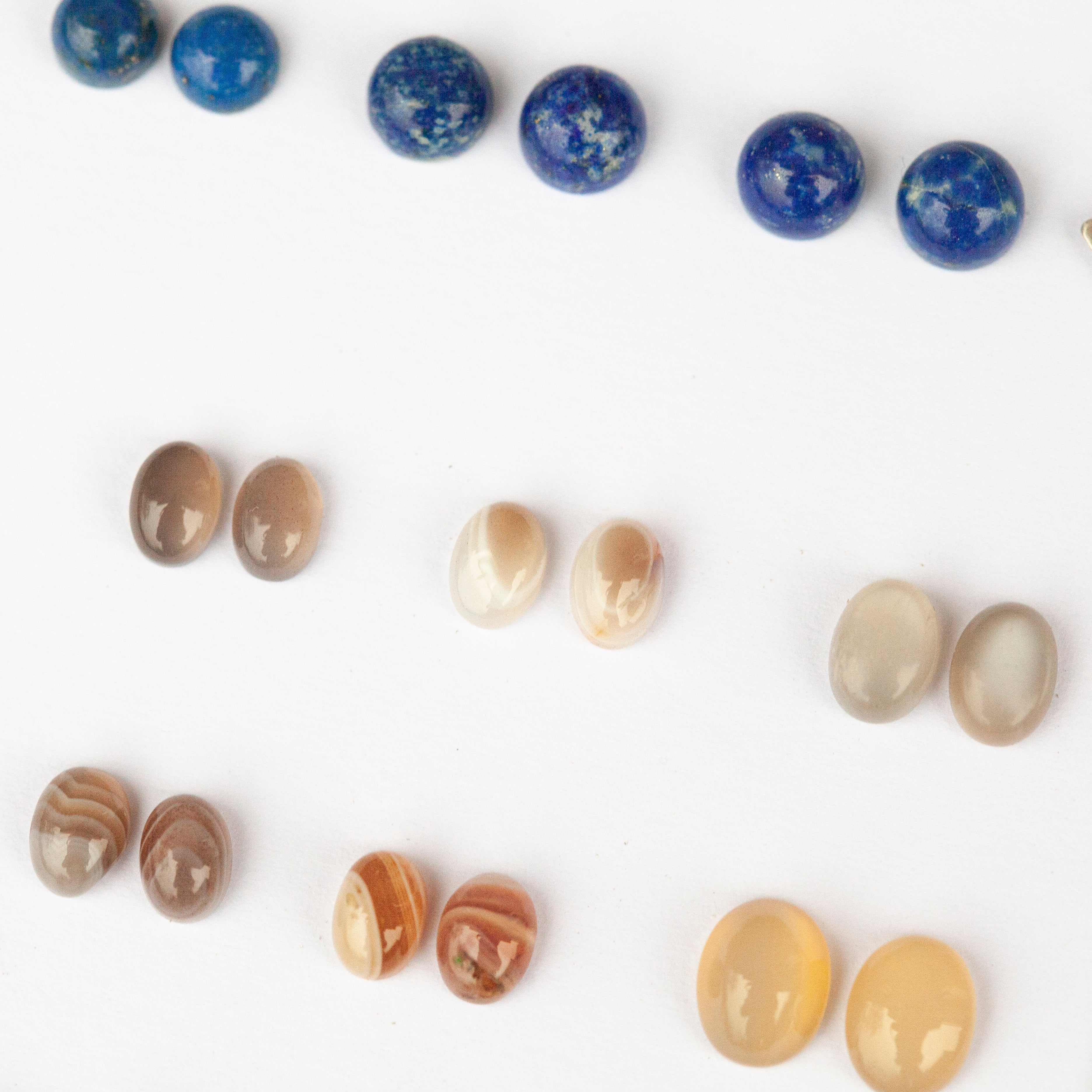 Choose Your Stone : Elira earrings   (made to order)