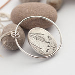 Cargar imagen en el visor de la galería, Mae pendant in silver with garden quartz  (Ready to ship)
