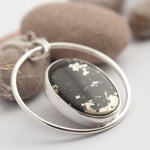 Charger l&#39;image dans la galerie, Mae pendant in silver with apache gold  (Ready to ship)
