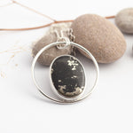Lade das Bild in den Galerie-Viewer, Mae pendant in silver with apache gold  (Ready to ship)
