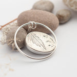 Cargar imagen en el visor de la galería, Mae pendant in silver with apache gold  (Ready to ship)
