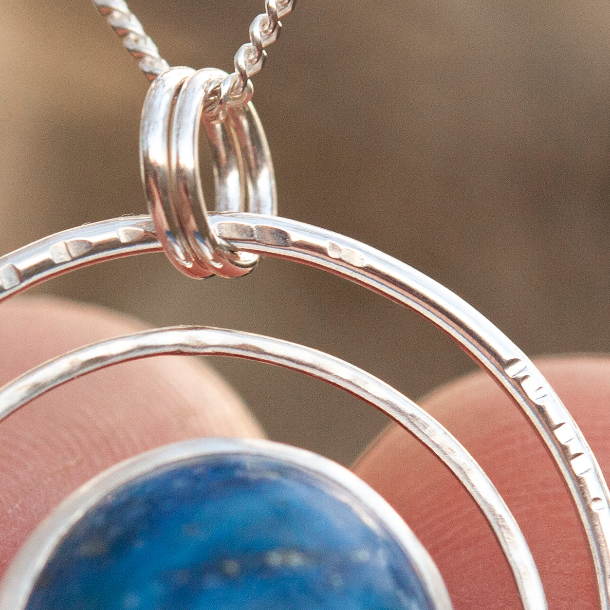 OOAK pendant with stone #1 • lapis lazuli   (ready to ship)