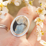 Lade das Bild in den Galerie-Viewer, Sena ring with apache gold ~ size 57.5   (ready to ship)
