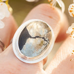 Load image into Gallery viewer, Sena ring with apache gold ~ size 57.5   (ready to ship)
