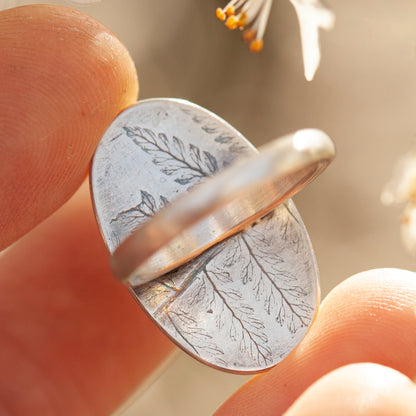 Anillo Sena con oro apache ~ talla 54 (listo para enviar)
