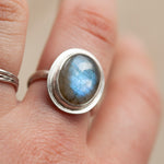 Load image into Gallery viewer, Sena ring with labradorite ~ size 55   (ready to ship)
