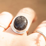 Charger l&#39;image dans la galerie, Sena ring with black rutilated quartz ~ size 53,5   (ready to ship)
