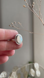 Load and play video in Gallery viewer, Sena ring with white labradorite ~ size 52,5   (ready to ship)
