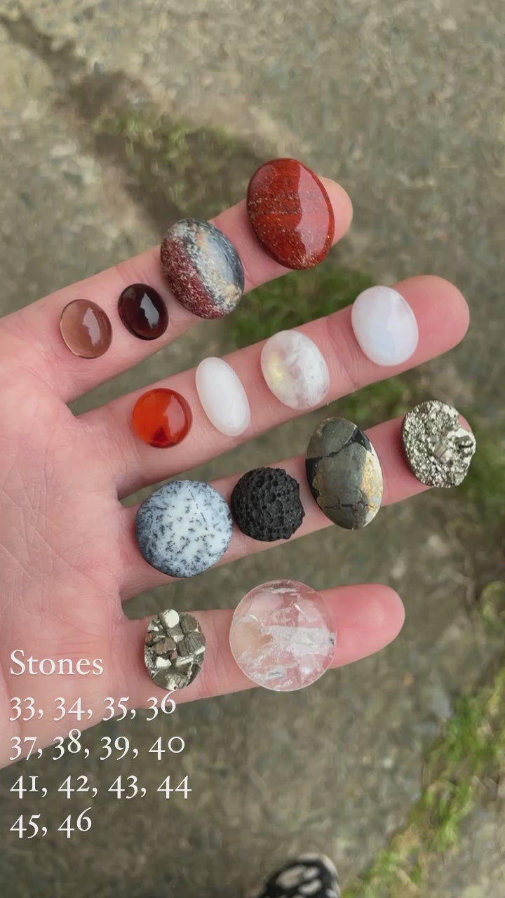 Choose Your Stone : Mae Pendant   (made to order)