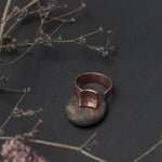 Load image into Gallery viewer, Losange Open Copper Ring
