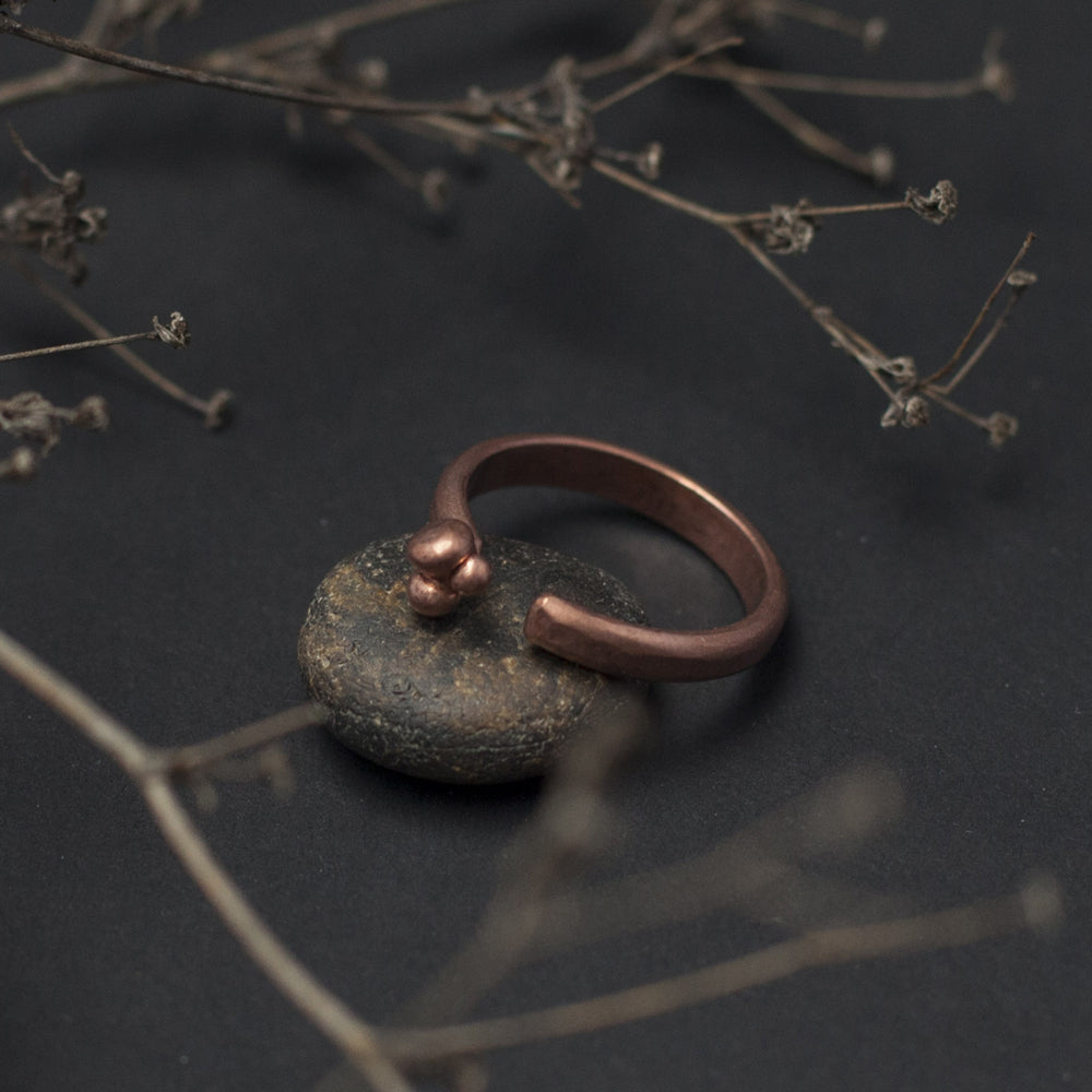 Ball Open Copper Ring