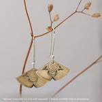 Charger l&#39;image dans la galerie, Aela earrings : Brass ear jackets with ethnic patterns (made to order)
