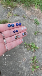 Charger et lire la vidéo dans la visionneuse de la Galerie, Choose Your Stone : Selaya earrings   (made to order)
