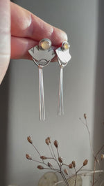 Load and play video in Gallery viewer, Choose Your Stone : Elira earrings   (made to order)
