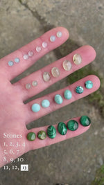 Laden und Abspielen von Videos im Galerie-Viewer, Choose Your Stone : Elira earrings   (made to order)
