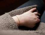 Load image into Gallery viewer, Thin hammered brass cuff bracelet    (Made to order)
