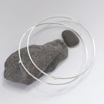 Load image into Gallery viewer, Set of 2 silver bangle bracelets  (made to order)
