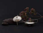 Cargar imagen en el visor de la galería, Circle earrings in silver ~ multiple bowls    (made to order)
