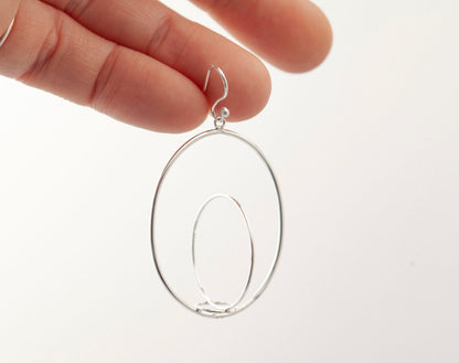 Pieza única • Pendientes de círculos cruzados : ¡5 formas de llevarlos!  (en stock, listo para enviar)