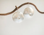 Cargar imagen en el visor de la galería, Circle earrings in silver ~ multiple bowls    (made to order)
