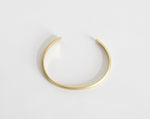 Load image into Gallery viewer, Simple adjustable bracelet in brass ~ D shaped   (Made to order)
