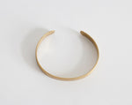 Afbeelding in Gallery-weergave laden, Wide brass cuff bracelet with brushed finish   (Made to order)
