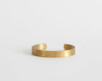 Lade das Bild in den Galerie-Viewer, Wide brass cuff bracelet with brushed finish   (Made to order)
